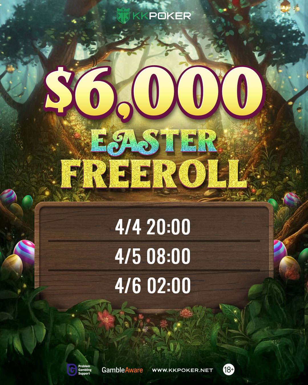 KKPokerイースターフリーロール