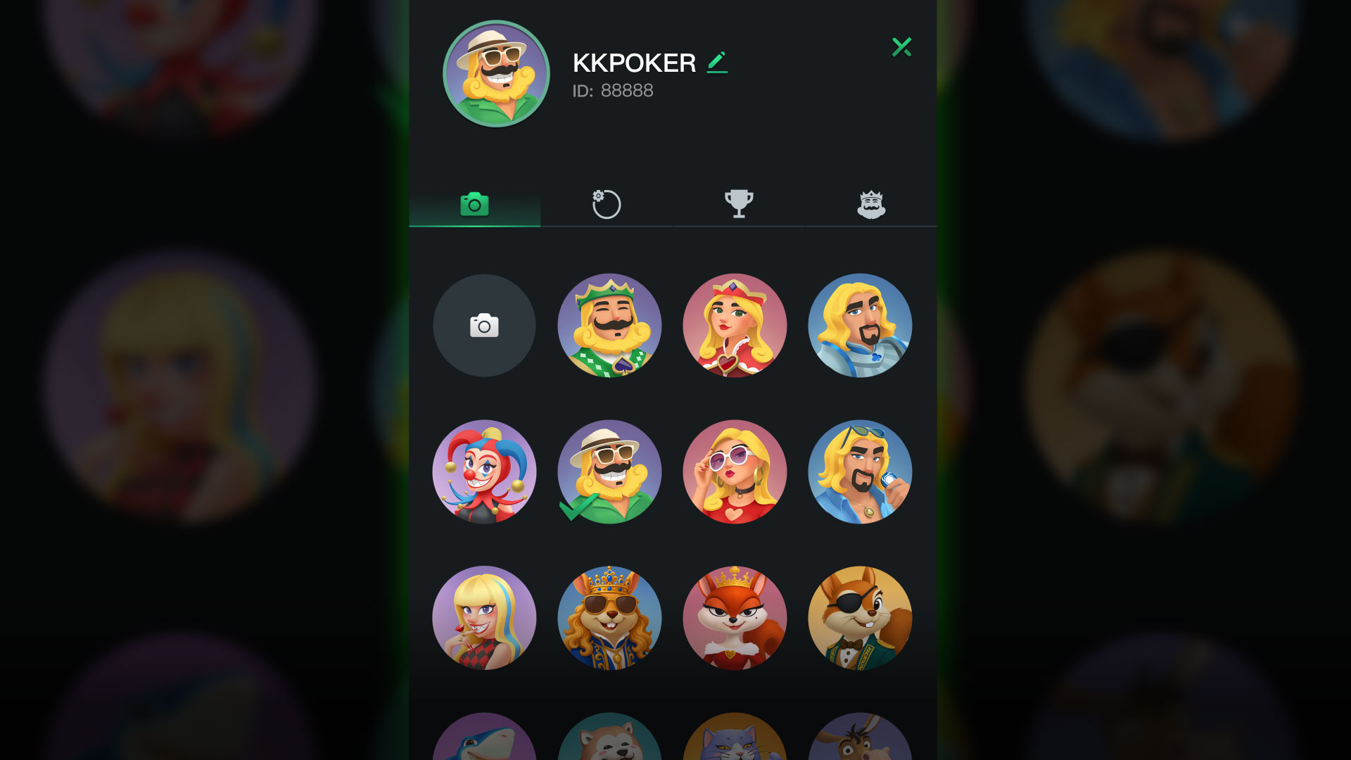 KKPoker Official | Avatar & Tag Features